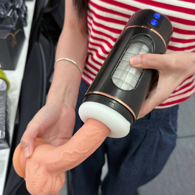 Elektrischer Masturbator Vibration Handfrei Cup Blowjob Sex Spielzeug für Männer