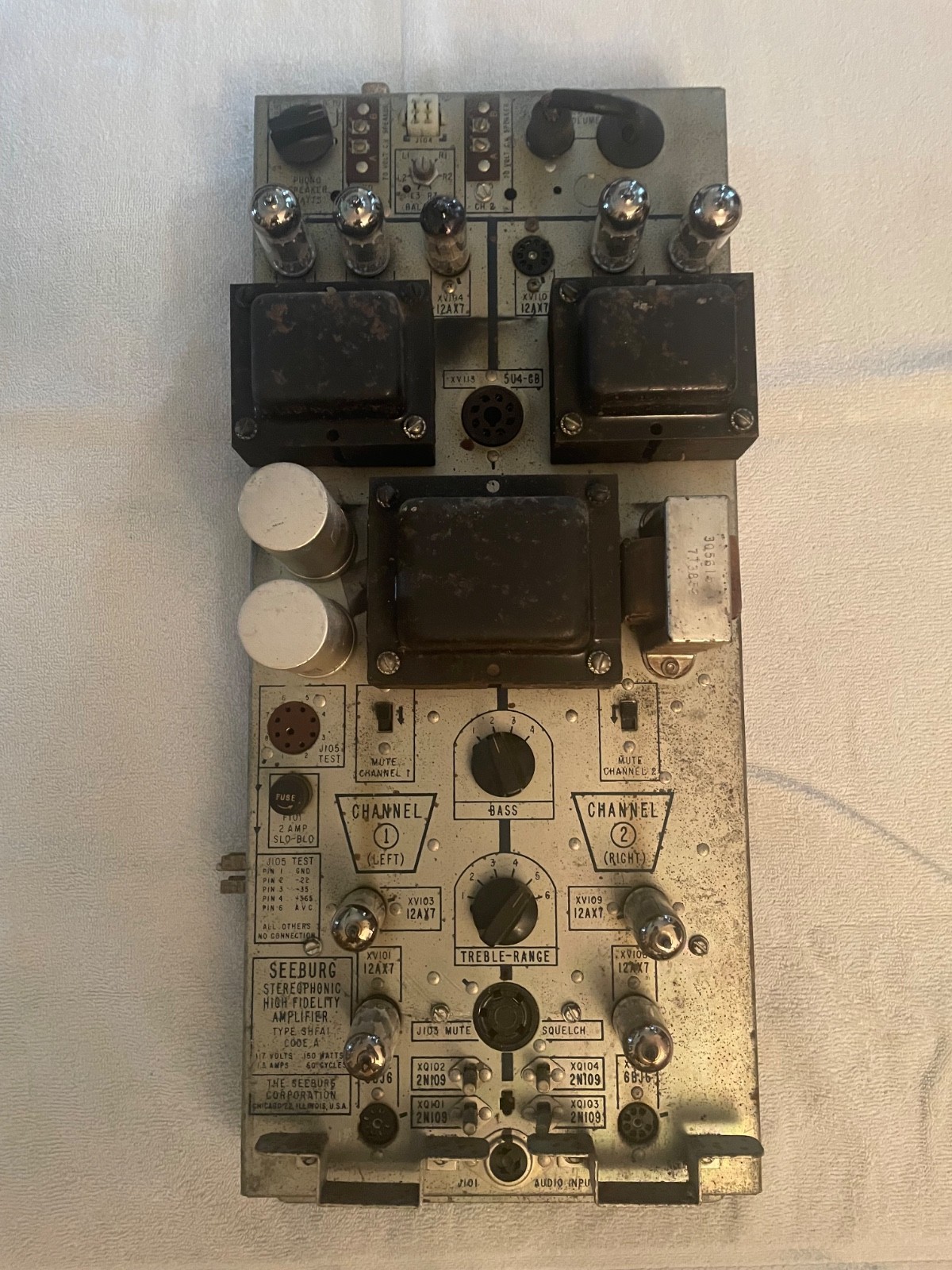 Seeburg 220/222 Amplifier .. untested … SHFA1 code A