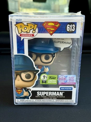 Funko Pop Superman ECCC 2026 Con Sticker Exclusive LE 1500 IN HAND + PROTECTOR