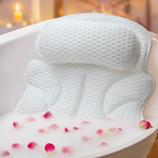 Bath Pillows for Tub   Bathtub Pillow with Head, Neck  Shoulder Support, Non-Sl