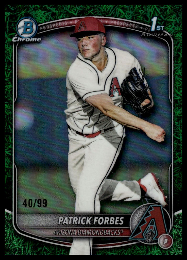 2025 Bowman Draft #BDC-89 Patrick Forbes Chrome Green Grass Refractor #/99