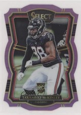 2017 Select Premier Level Die-Cut Purple Prizm 59/75 Takkarist McKinley #115 s7f