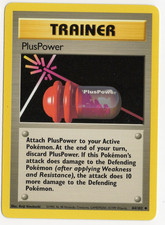 PlusPower 84/102 Base Set TRAINER Pokemon Card