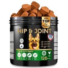 Dog Hip Joint Supplement Chews with Glucosamine Chondroitin Joint Support