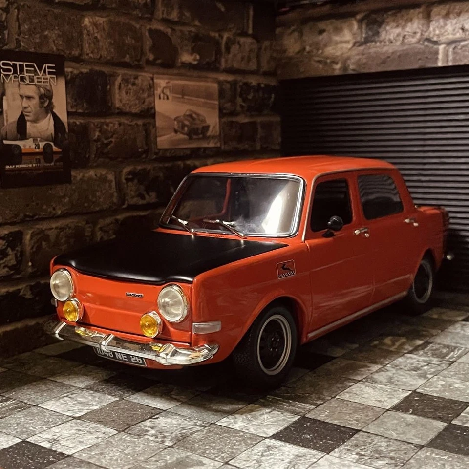 Norev 1/18 Simca 1000 Rallye1 1972 Custom Orange Diecast Model Car - Image 3 of 4