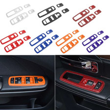 4x Window Lift Switch Button Cover Trim Accessories For Dodge Ram 1500 2010-2017 4x Window Lift Switch Button Cover Trim Accessories For Dodge Ram 1500 2010-2017