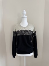 Dea Kudibal Damen Schwarz 100% Kaschmir Pullover Pulli Gr.M UK10