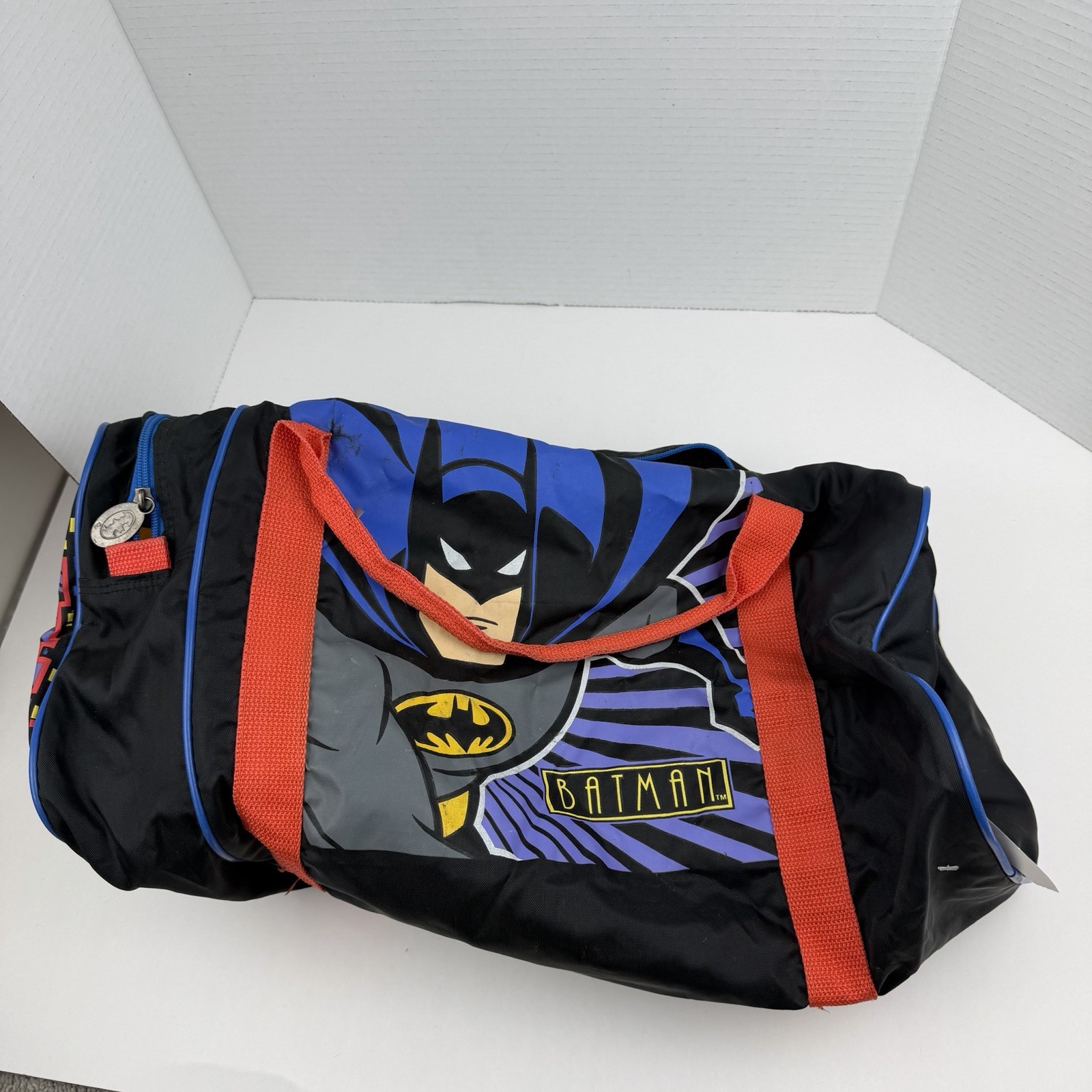 Kids vintage Batman Logo Duffle Bag Travel Gym Overnight Bag