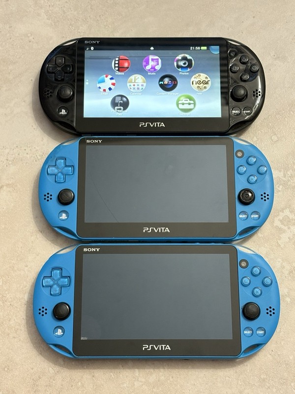 Broken Sony PlayStation Vita Slim PS Vita Handheld Console Gaming System Lot