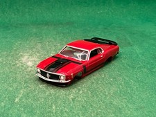 ORIGINAL AUTO WORLD T-JET, '70 FORD MUSTANG BOSS 302 BODY, RED/BLACK, NEW