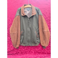 Golden Bear San Francisco Wool Suede Leather Bomber Jacket Made in USA XXL