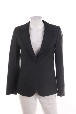 SECONDHAND Blazer Reverskragen UK 6 = D 32 grau