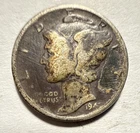 1941 Mercury (Winged Liberty) Dime 10C Silver .900 Business Strike Philly KM#140