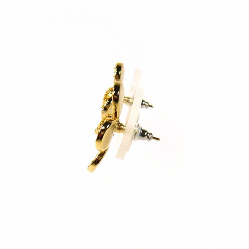 Bling Fashion Jewelry Crystal Rhinestone Silver Gold Flower Floral Stud Earrings - Picture 18 of 20