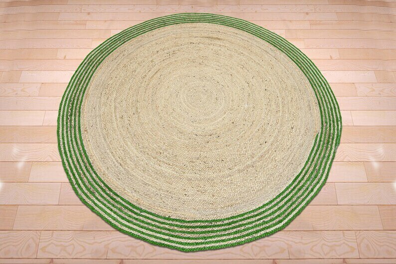 New Natural Fiber, Eco Friendly Handwoven Jute Hemp Rug For Home eBay