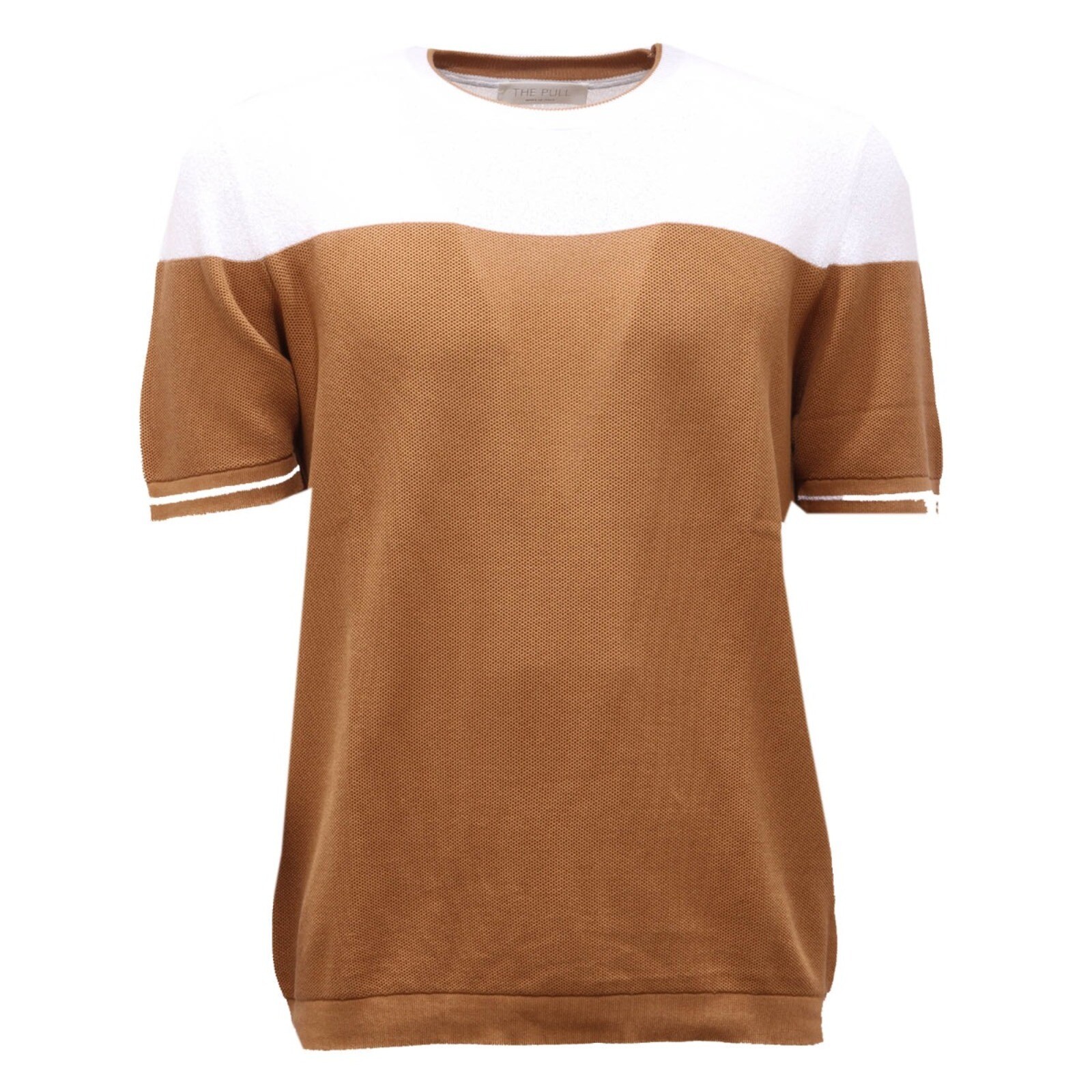 3225AH maglia uomo Мужская хлопковая футболка верблюжьего цвета PULL camel