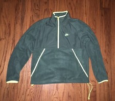 Nike Winterized 1/2 Zip Fleece Pullover Green Polar Sweatshirt DM1227-380 Sz. L