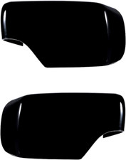 Painted Gloss Black Side Mirror Cover Replacement Caps Fits 98-05 E46 330i Sedan