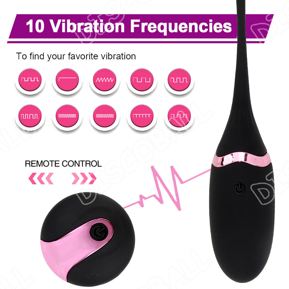 10 Modes Vibrating Love Egg Vibrator Wireless Remote Control Dildo for Women NEW