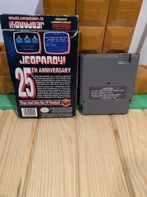 Jeopardy 25th Anniversary Edition NES, 1990 Nintendo CIB W/Poster and Reg Card