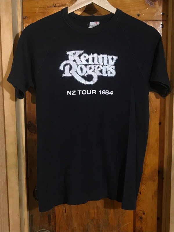 Kenny Rogers 1984 New Zealand Tour T-Shirt RCA