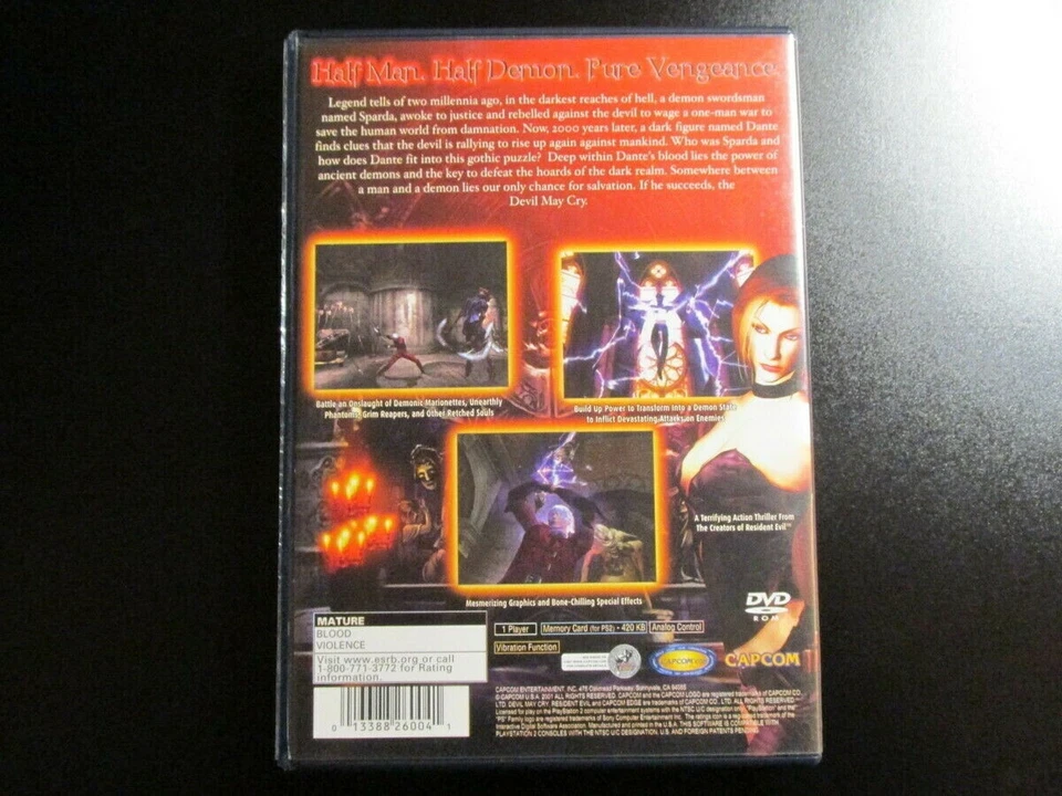 Devil May Cry (SONY PlayStation 2 2002) PS2 COMPLETE NEW PRISTINE CONDITION MINT - Image 3 of 4