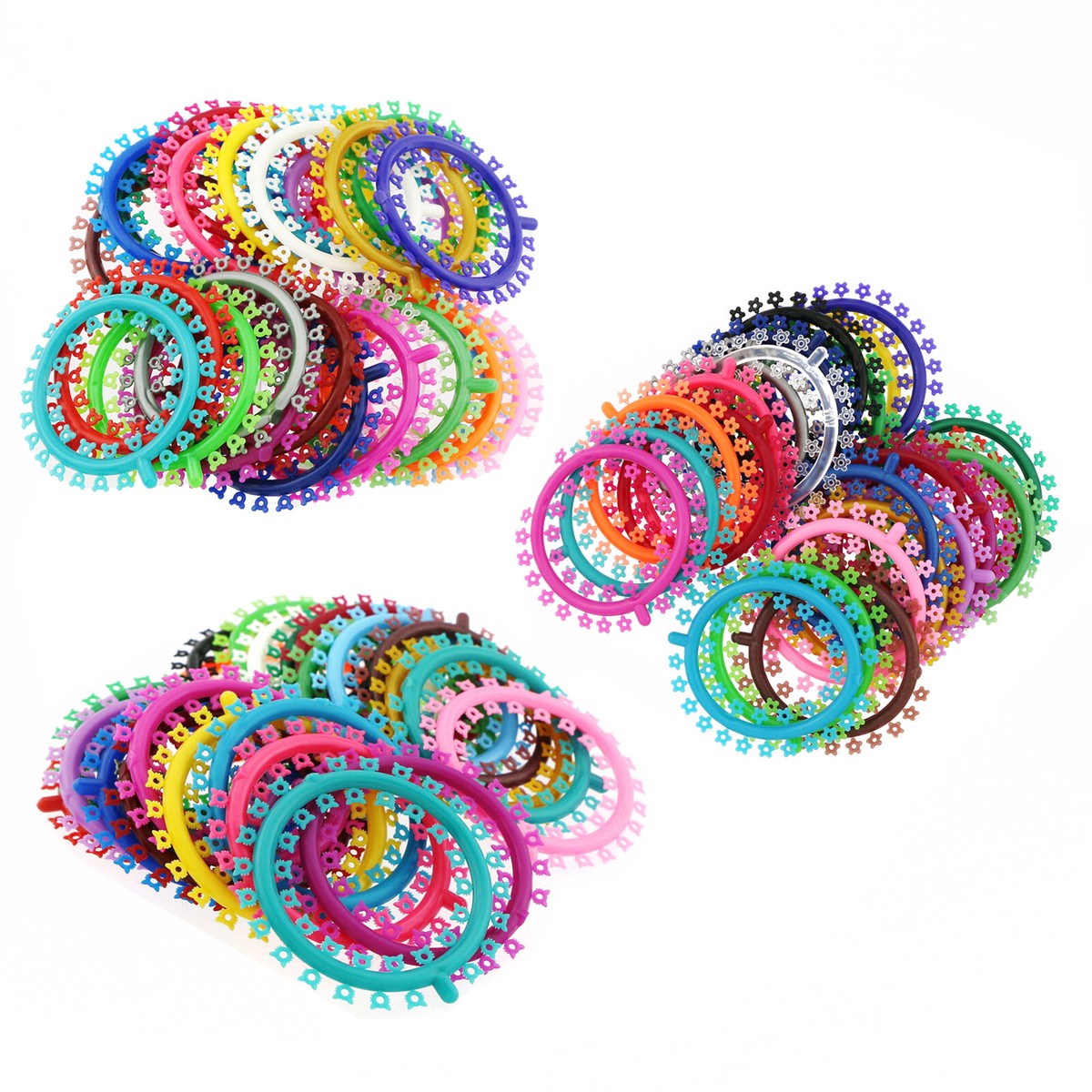 1000 Legature Ortodontiche Elastiche A Forma Di Fiore - CE - Fiori Cartone - Foto 2