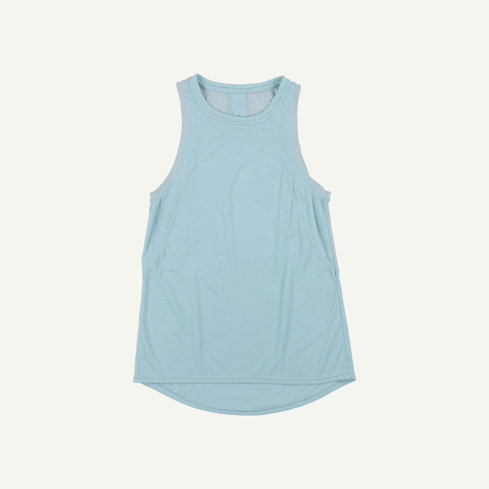 Sweaty Betty Womens Blue Mixed blend Sleeveless Top Size 2XS