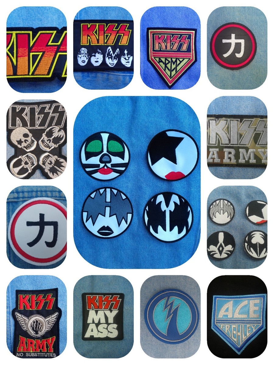 KISS embroidered patch hard rock simmons stanley frehley