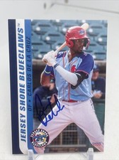 2022 Jersey Shore BlueClaws Carlos De La Cruz RC Philadelphia Phillies Signed