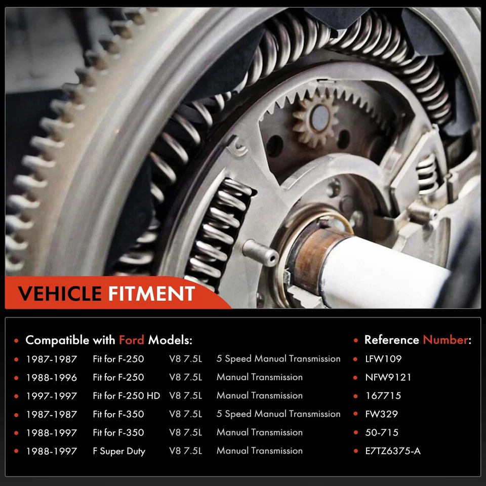 Новый маховик сцепления для Ford F Super Duty 1988-1997 F-250 F-350 F-250 HD V8 7,5 л - Изображение 2 из 4