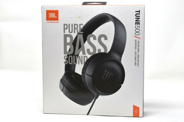 JBL Tune 500 Pure Bass Black Headphone 