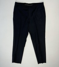 Hugo Boss Men  s 36R 35x30 Wool Dress Pants Modern Designer Career Classic Grey