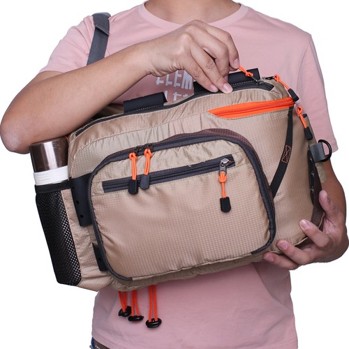 KyleBooker Fly Fishing Sling Bag With Fly Patch Sling Back Pack Outdoorsports - Picture 27 of 32