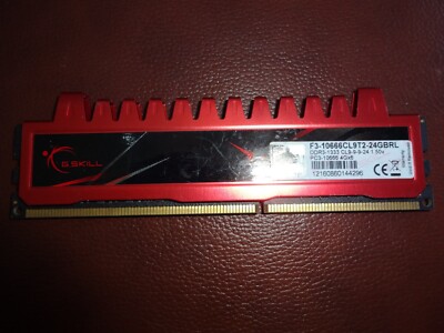 G.Skill Ripjaws F3-10666CL9T2-24GBRL Ram DDR3-1333 4GB
