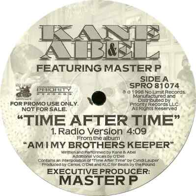 Kane & Abel Feat. Master P Time After Time Vinyl Single 12inch Priority Recor