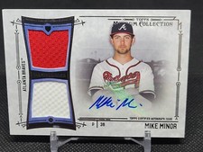 2015 Topps Museum Collection Signature Swatches Dual Relic Autographs Mike Minor