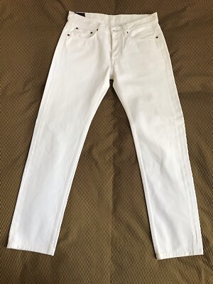 Evisu White / Cream Ivory Jeans Trousers Seagull Size 31 FREE