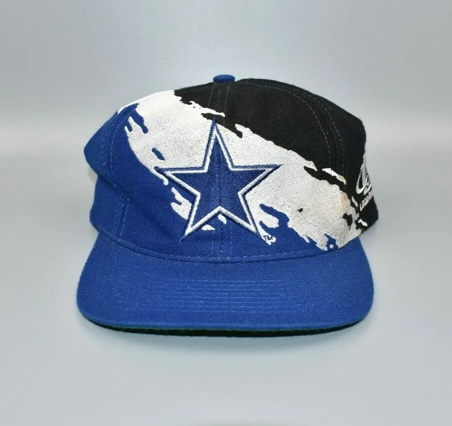 Dallas Cowboys Vintage 90's Logo Athletic Splash Wool Snapback Cap Hat