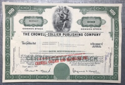 20er-Paket  Crowell Collier Publishing Co. AUFDRUCK * 100 Shares * 1960er * 121