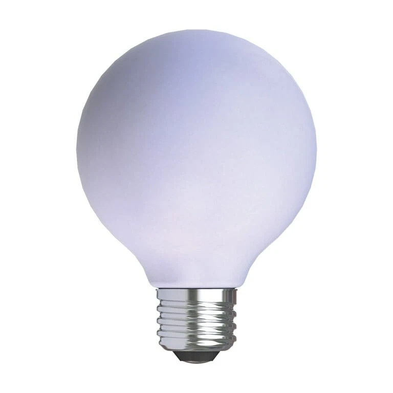 GE Reveal HD+ Globe Light Bulbs, G25, Frosted White, 2ct, 350 Lm, 40W (3.5W) 🆕 - Image 2 of 4