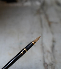 MAGNIFIQUE STYLO PLUME ST DUPONT LAQUE DE CHINE NOIRE ABEILLE - PLUME OR 18 CTS