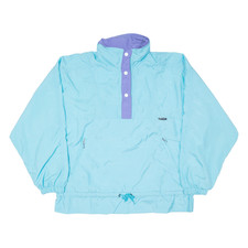 K-way Womens Pullover Jacket Blue Hooded L