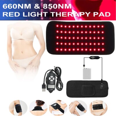 660nm Red &850nm Near Infrared Light Therapy Waist Wrap Pad Belt For Pain Relief