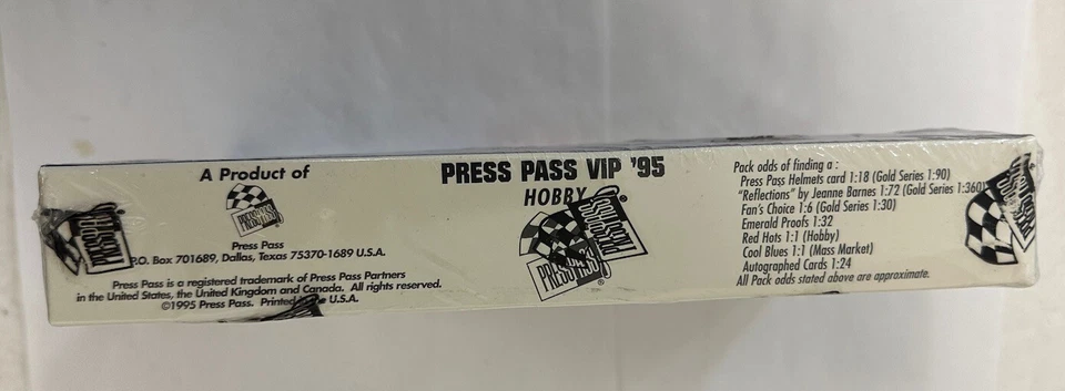 1995 Press Pass VIP Racing Hobby Box Factory Sealed Earnhardt 24 Pack - Image 4 of 4