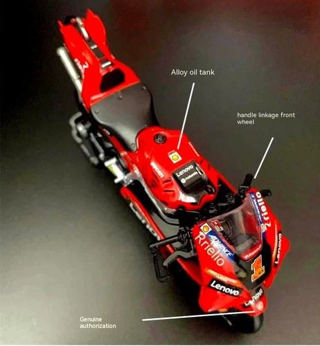 NEW Maisto 1/18 Ducati Lenovo Team #1 2023 Moto Gp Motorcycle Diecast Model Toy - Picture 3 of 6