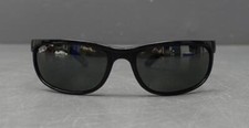 Ray Ban RB 2027 Black Wrap Around Polarized De Luxe Sunglasses Grey Lenses