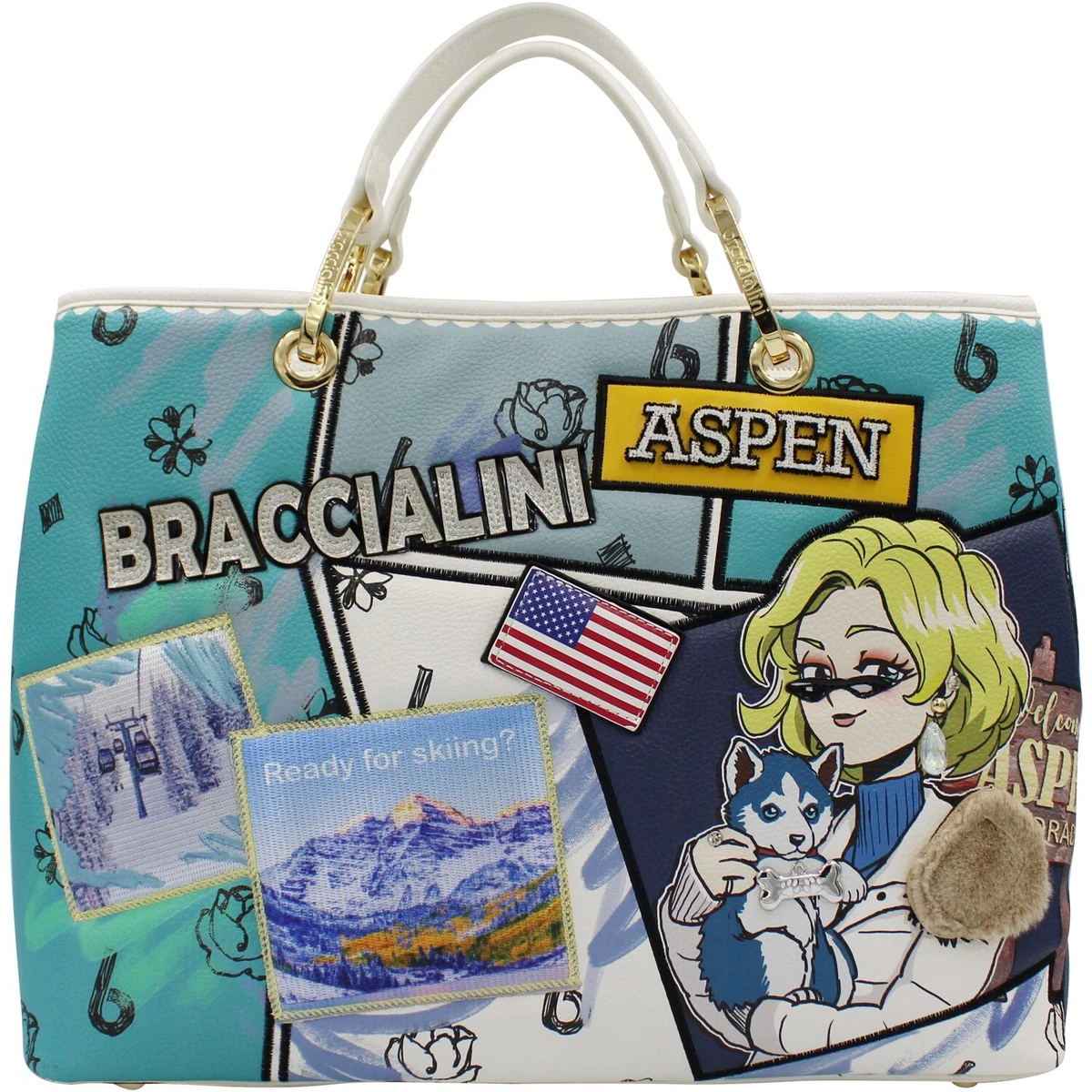 Borsa braccialini bianca cheap
