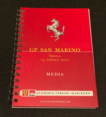 2001 Ferrari GP San Marino Imola Formula 1 Medium Book Original Collectible - Picture 1 of 7