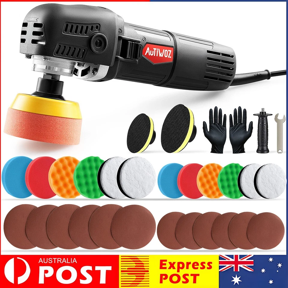 Rotary Car Polisher Buffer Sander Mini Polishing Machine 850W 3-4" Detailing Kit